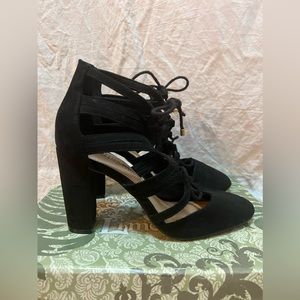 Christian Siriano for Payless Black lace up Heels